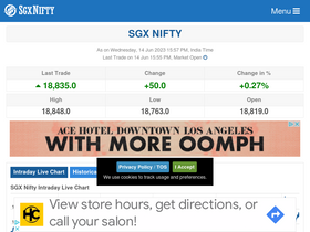 'sgxnifty.org' screenshot
