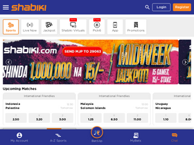 'shabiki.com' screenshot
