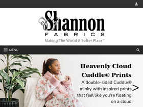 'shannonfabrics.com' screenshot