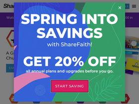 'sharefaith.com' screenshot