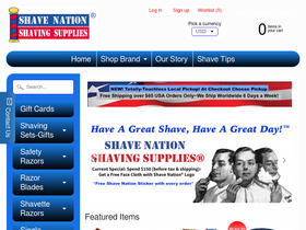 'shavenation.com' screenshot