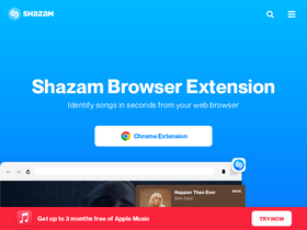 'shazam.com' screenshot