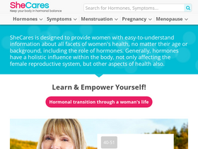 'shecares.com' screenshot