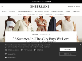 'sheerluxe.com' screenshot