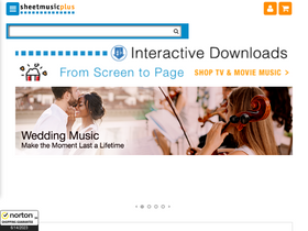 'sheetmusicplus.com' screenshot