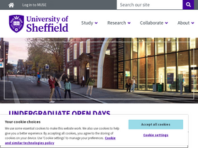 'shef.ac.uk' screenshot
