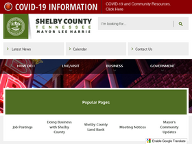 'shelbycountytn.gov' screenshot