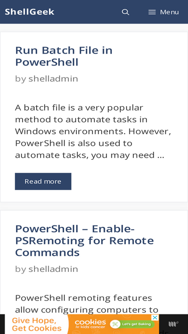 Run PowerShell Script From CMD - ShellGeek