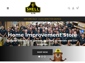 'shelllumber.com' screenshot