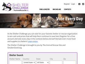 'shelterchallenge.com' screenshot