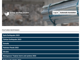'sheltercluster.org' screenshot