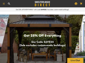 'shelterlogic.com' screenshot