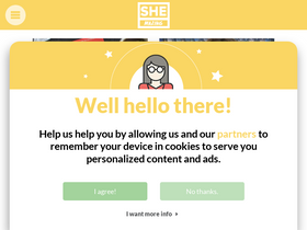 'shemazing.net' screenshot