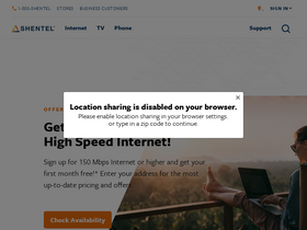 'shentel.com' screenshot