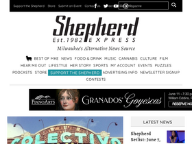 'shepherdexpress.com' screenshot