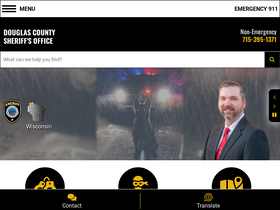 'sheriffofdouglascountywi.org' screenshot