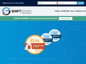 'shiftadmin.com' screenshot