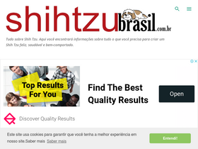 'shihtzubrasill.com.br' screenshot