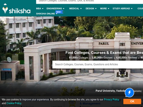 'shiksha.com' screenshot