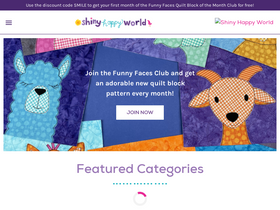 'shinyhappyworld.com' screenshot