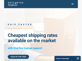 'shiprush.com' screenshot