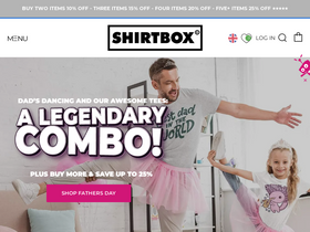 'shirtbox.com' screenshot