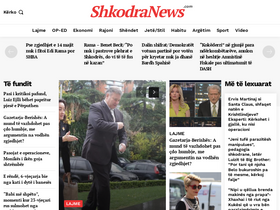 'shkodranews.org' screenshot