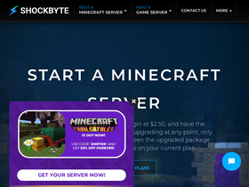 'shockbyte.com' screenshot
