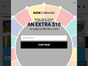 'shoecarnival.com' screenshot