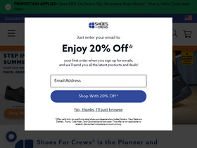 'shoesforcrews.com' screenshot