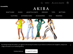 'shopakira.com' screenshot