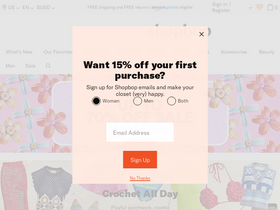 'shopbop.com' screenshot