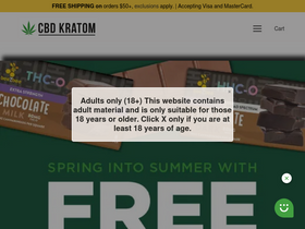 'shopcbdkratom.com' screenshot