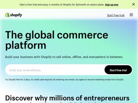 'shopify.com' screenshot