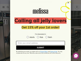'shopmelissa.com' screenshot