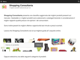 'shoppingconsultants.it' screenshot