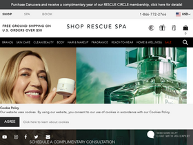 'shoprescuespa.com' screenshot