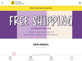 'shopstarbeauty.com' screenshot