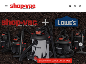 'shopvac.com' screenshot