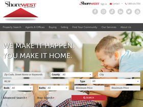 'shorewest.com' screenshot