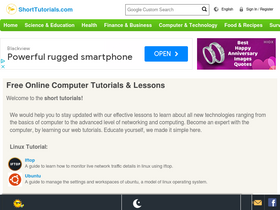 'shorttutorials.com' screenshot