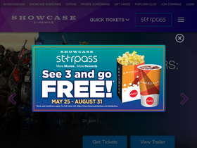 'showcasecinemas.com' screenshot
