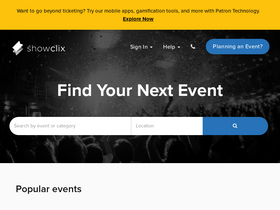 'showclix.com' screenshot