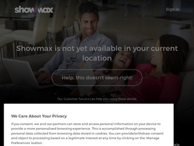'showmax.com' screenshot