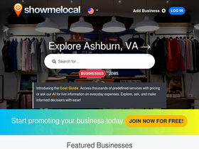 'showmelocal.com' screenshot