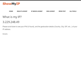 'showmyip.com' screenshot