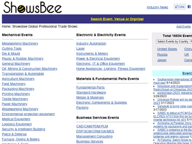 'showsbee.com' screenshot