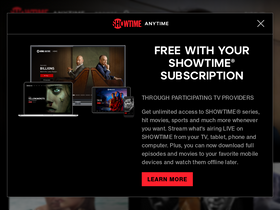 'showtimeanytime.com' screenshot