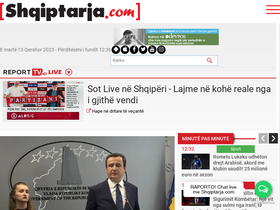 'shqiptarja.com' screenshot
