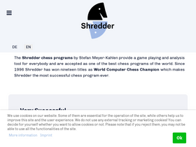 'shredderchess.com' screenshot